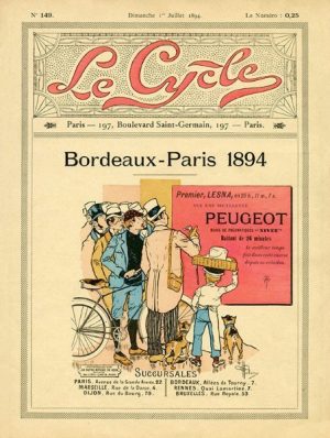 Bicycle French BLC2 - Framed Vintage Artwork from Interior Elements, Eagle WI