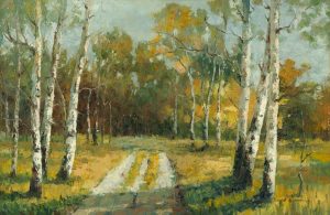 Birch Trees Trail OPBT - Framed Scenery Artwork from Interior Elements, Eagle WI