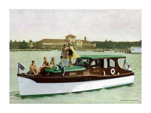 Boating Chris Craft 1937 BCCP10 - Framed Vintage Nautical & Boat Artwork from Interior Elements, Eagle WI