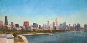 Chicago Skyline SSC - Framed Scenery Artwork from Interior Elements, Eagle WI