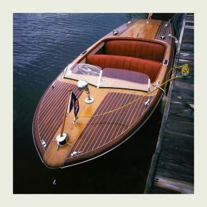 Chris Craft Runabout Boat BCCP16 - Framed Vintage Nautical Photography / Artwork from Interior Elements, Eagle WI
