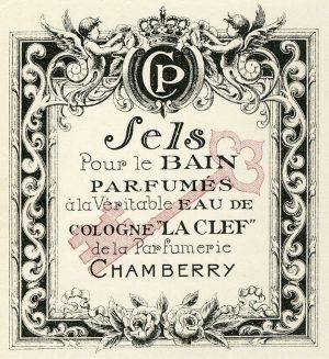 Cosmetic Label - Sels CL7 - Framed Vintage Artwork from Interior Elements, Eagle WI