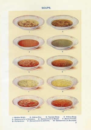 Food - Soups BFS2 - Framed Vintage Artwork from Interior Elements, Eagle WI
