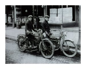 Harley Motorcycle Photo HMP2 - Framed Vintage Photography from Interior Elements, Eagle WI
