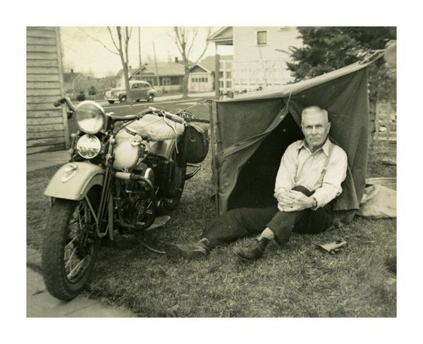 Harley Motorcycle Photo HMP9 - Framed Vintage Photography from Interior Elements, Eagle WI