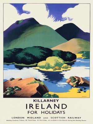 Ireland Kilarney EPKI - Framed Vintage Artwork from Interior Elements, Eagle WI