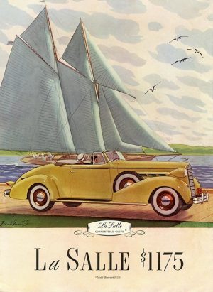 LaSalle Car Ad AutLS - Framed Vintage Artwork from Interior Elements, Eagle WI