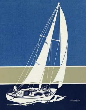 Sail Boat BM2 - Framed Nautical Artwork from Interior Elements, Eagle WI