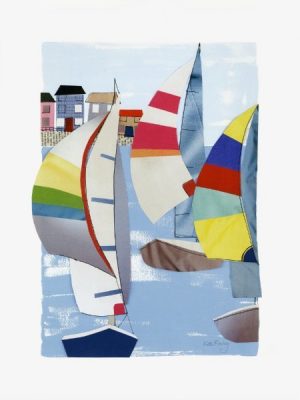 Sailboats SSRS1 - Framed Nautical Artwork from Interior Elements, Eagle WI