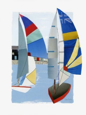 Sailboats SSRS2 - Framed Nautical Artwork from Interior Elements, Eagle WI