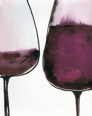 Wine Glasses BFWG8 - Framed Artwork from Interior Elements, Eagle WI