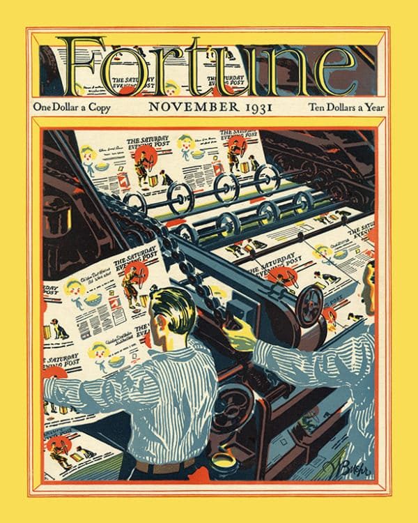 Fortune-Magazine-FMC2 - Framed Vintage Artwork from Interior Elements, Eagle WI