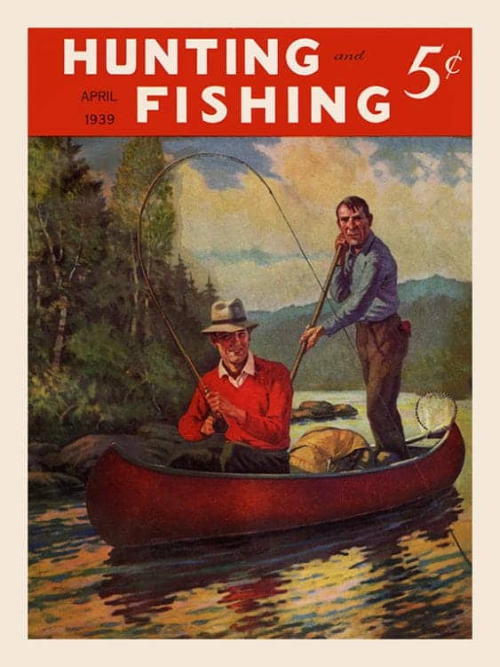 Hunting-Fishing-FishHF - Framed Vintage Artwork from Interior Elements, Eagle WI
