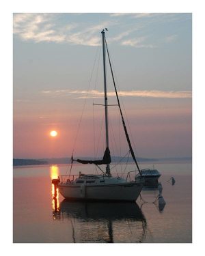 Nautical-Boat-Sunset-Photo-CL8 - Framed Photography / Artwork from Interior Elements, Eagle WI