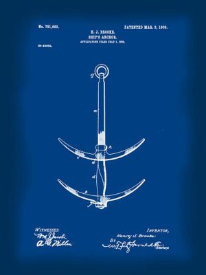 Patent-Boating-PatB1 - Framed Vintage Artwork from Interior Elements, Eagle WI
