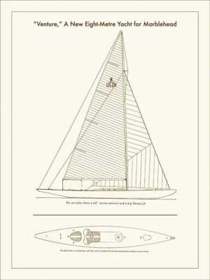 Sailing-Boats-MS5 - Framed Vintage Artwork from Interior Elements, Eagle WI