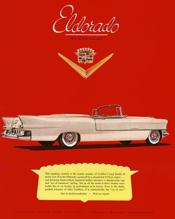 automobile-cars-cadillac-autoca2-Framed Vintage Artwork from Interior Elements, Eagle WI