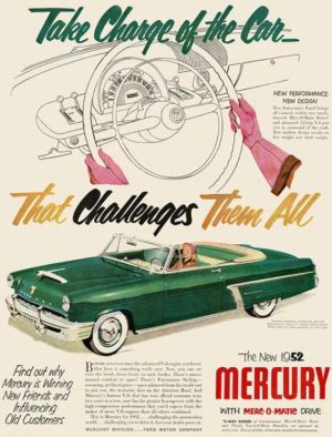 automobile-cars-mercury-automercury1-Framed Vintage Artwork from Interior Elements, Eagle WI
