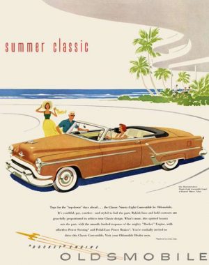 automobile-cars-oldsmobile-autoolds1-Framed Vintage Artwork from Interior Elements, Eagle WI