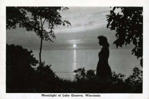 lake-geneva-silhoette-lgs-Framed Vintage Artwork from Interior Elements, Eagle WI