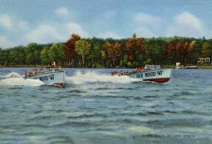 lake-geneva-speed-boats-lgspg-Framed Vintage Artwork from Interior Elements, Eagle WI