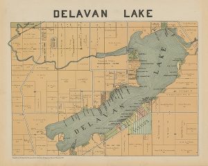 plat-map-delevan-1907-pmahd1907-Framed Vintage Artwork from Interior Elements, Eagle WI