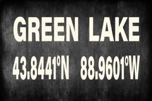 Green Lake Blackboard 12x18 Artwork from Interior Elements, Eagle WI
