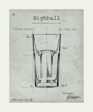 Highball 10x12 Invert Framed Artwork from Interior Elements, Eagle WI