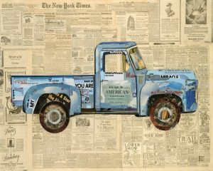 Newspaper Truck 16x20 Framed Artwork from Interior Elements, Eagle WI