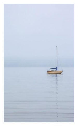 Sail Boat at Rest 20x32 Framed Artwork from Interior Elements, Eagle WI
