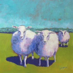 Sheep Pals 1 18x18 Framed Artwork from Interior Elements, Eagle WI