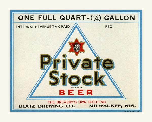 Private Stock beer
