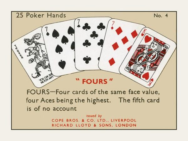 Poker Fours No. 4
