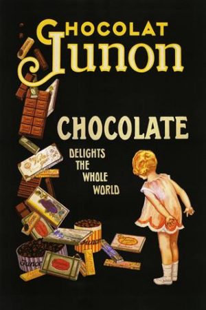 European poster-Chocolat Junon