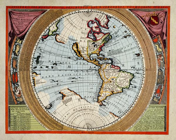 Map of Western Hemisphere