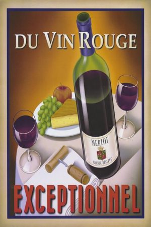 European poster-Du Vin Rouge