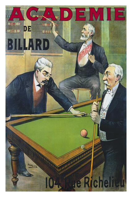 European poster-Billiards