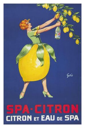 European poster-lemon lady