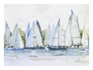 Sailboats in Watercolor