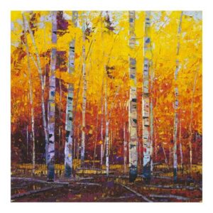 Flaming Birches