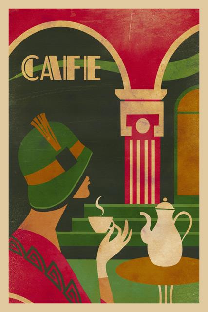 European poster-Cafe