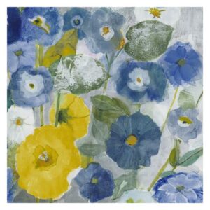 Blue & Yellow Flower Collage