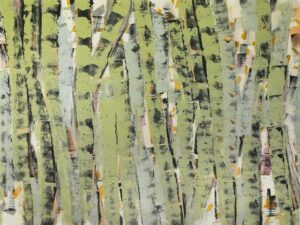 Moss Green Birches