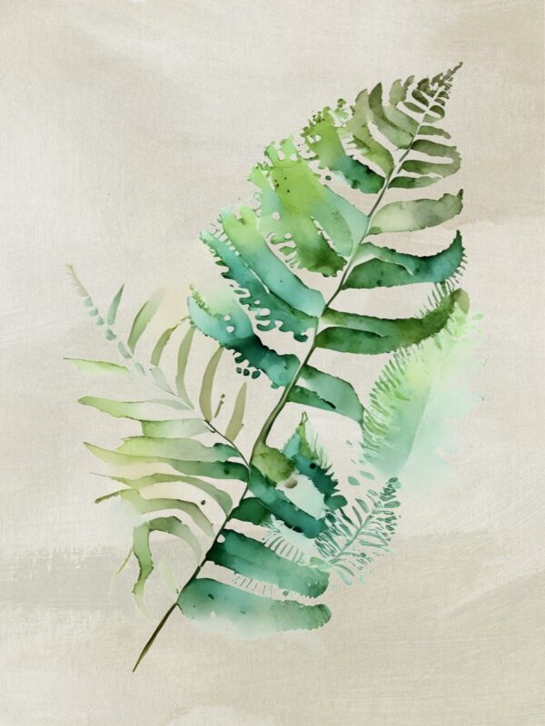 Watercolor Fern 6