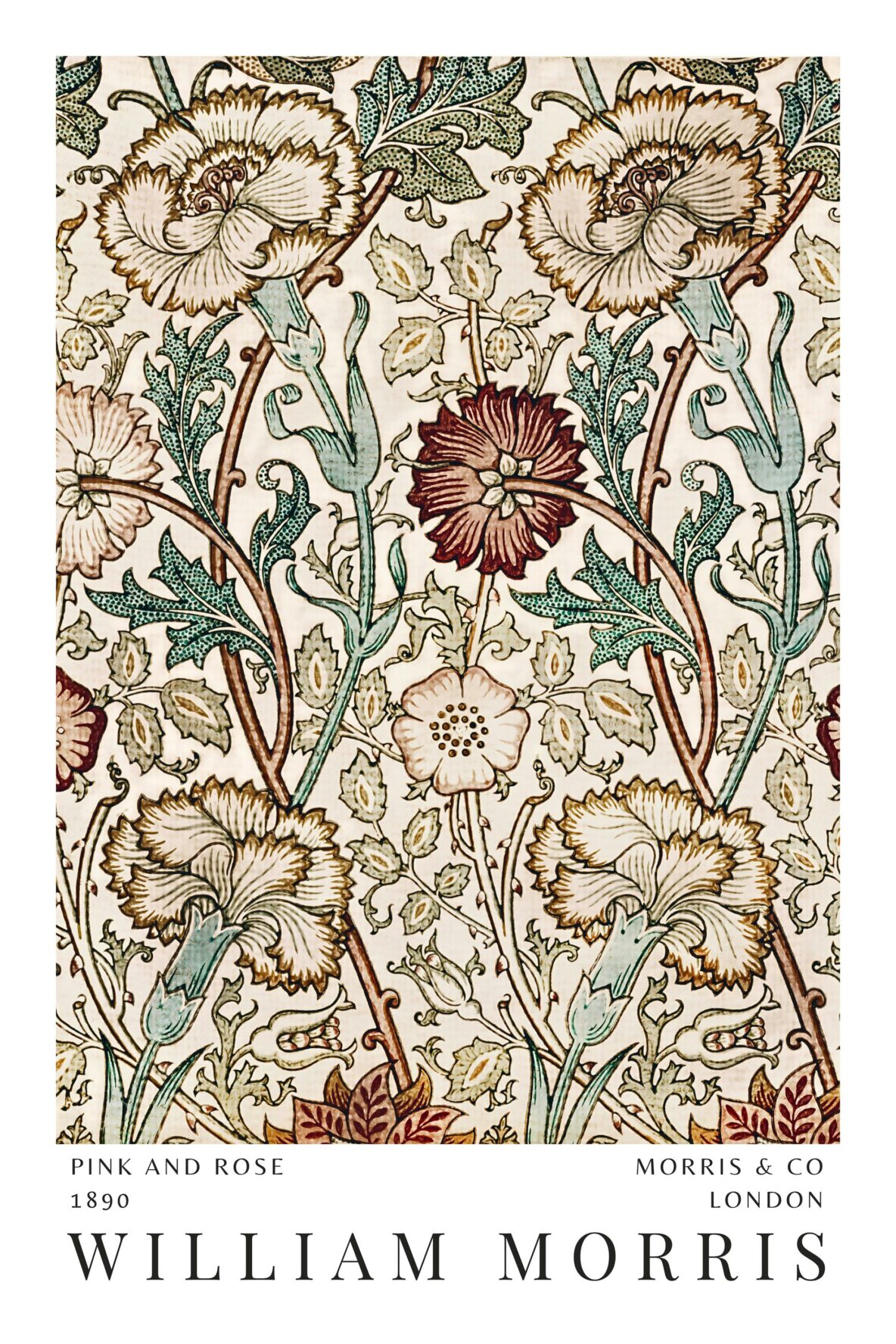 William Morris Pink and Rose White - Interior Elements